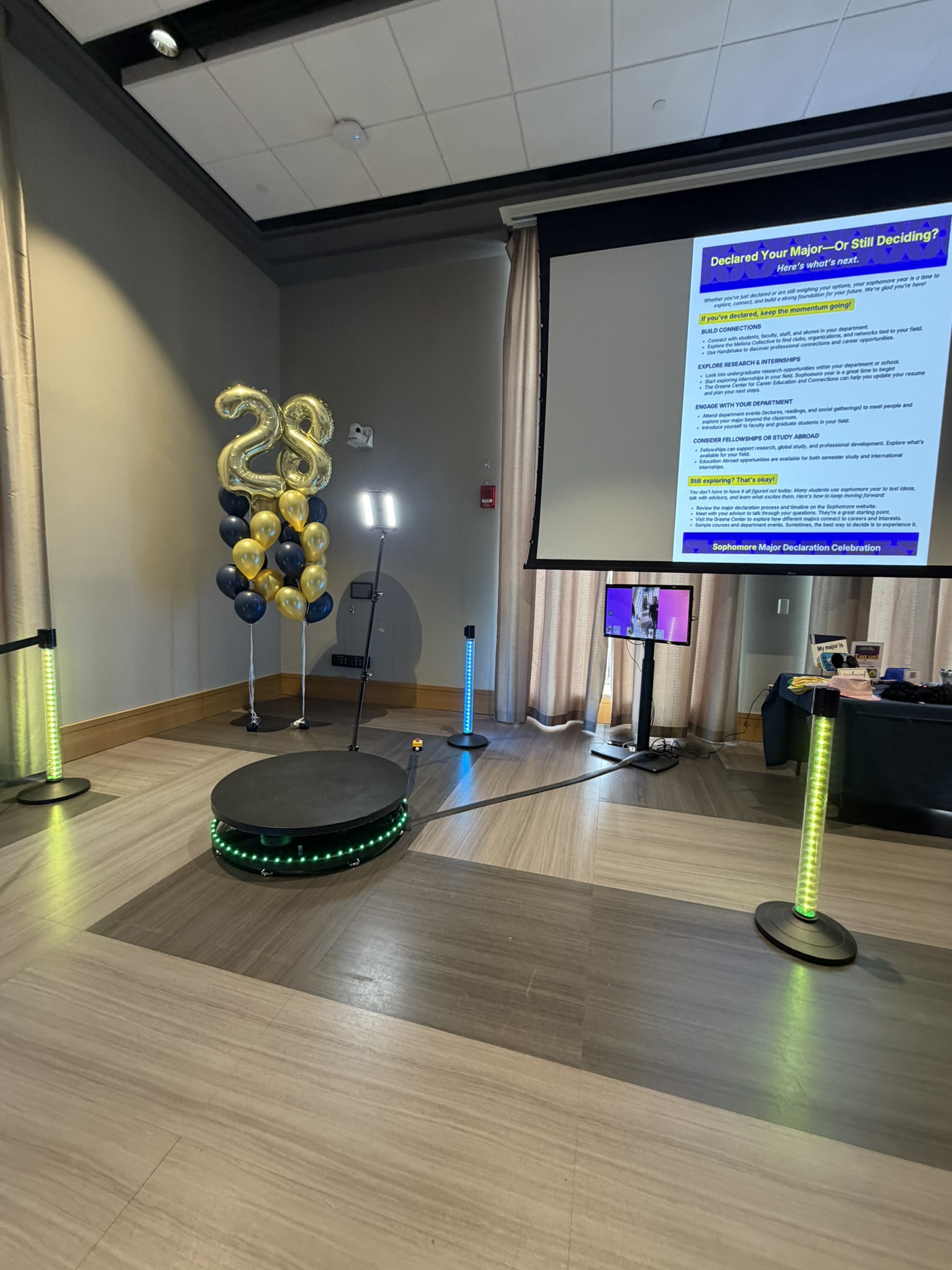 360 photo booth at an event